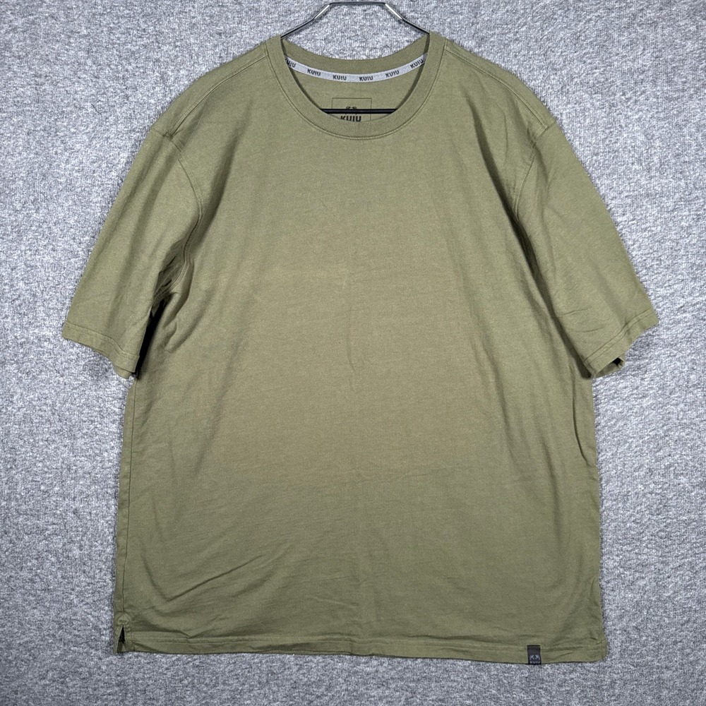Kuiu Shirt Mens XXL Green Cordura Cotton Blend Short Sleeve Workgrade Tee